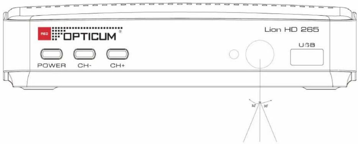 RED OPTICUM® Lion HD 265 USB POWER CH- CH+ 30° 30'