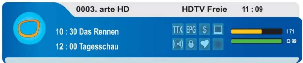 0003. arte HD HDTV Freie 11 : 09 10 : 30 Das Rennen 12 : 00 Tagesschau TTX EPG $ (○) 🔍 I 71 Q 99