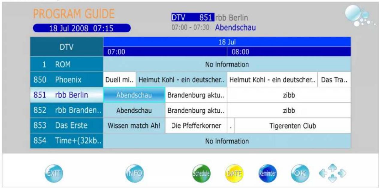 TAURUS NAPOLI - Electronic Program Guide (EPG) - 1