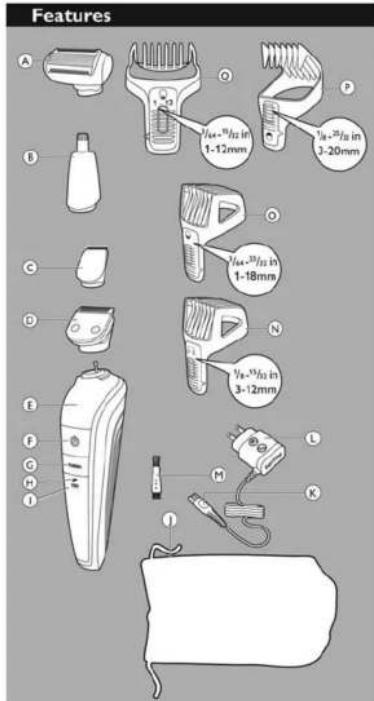 PHILIPS Norelco Multigroom 7100 QG3390 - SAVE THESE INSTRUCTIONS - 1