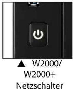 ▲ W2000/ W2000+ Netzschalter
