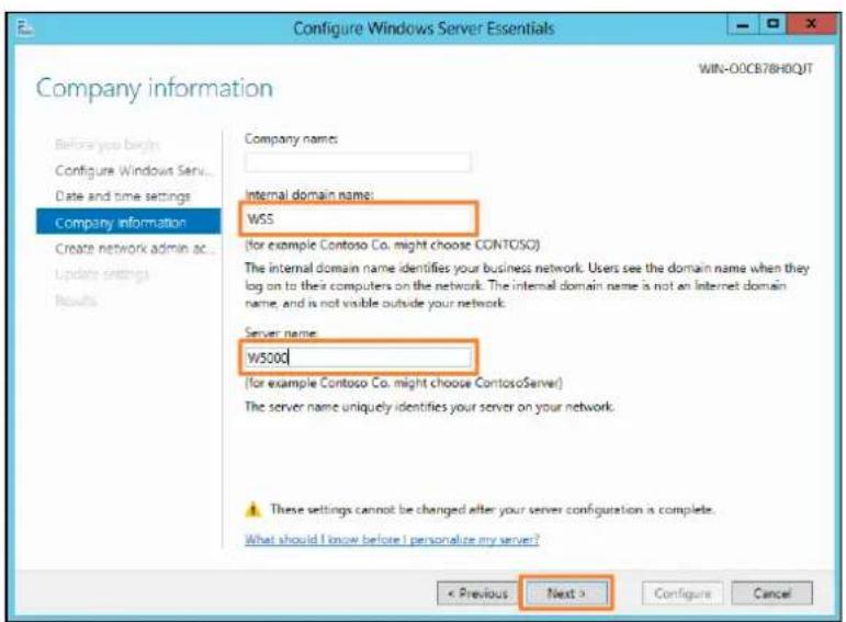 Thecus W2000+ - - Eine neue Active Directory Umgebung erstellen. - 4