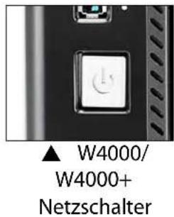 ▲ W4000/ W4000+ Netzschalter