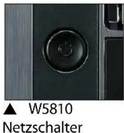 ▲ W5810 Netzschalter