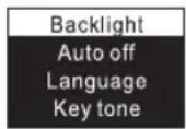 PHILIPS Voice Tracer VTR5800 - Setting mode - 1