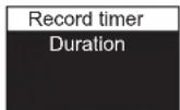 PHILIPS Voice Tracer VTR5800 - Setting the record timer - 1