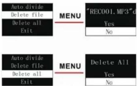 PHILIPS Voice Tracer VTR6600 - Delete Files - 1