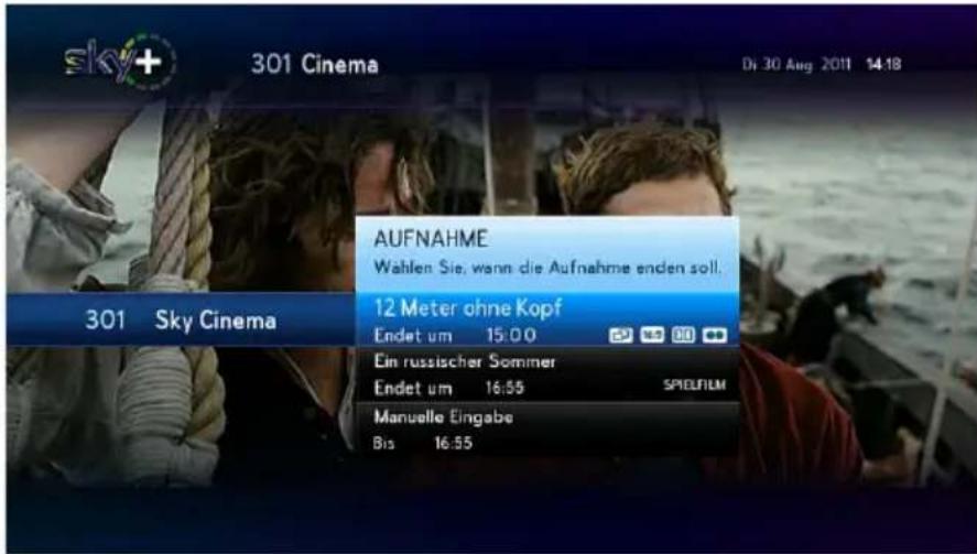 HUMAX S HD 4 - Laufende Sendung sofort aufnehmen - 1