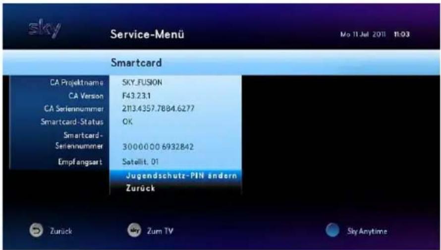 HUMAX S HD 4 - Informationen über die Smartcard anzeigen - 1