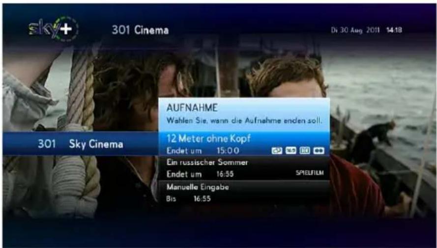 HUMAX S HD 3 - Laufende Sendung sofort aufnehmen - 1