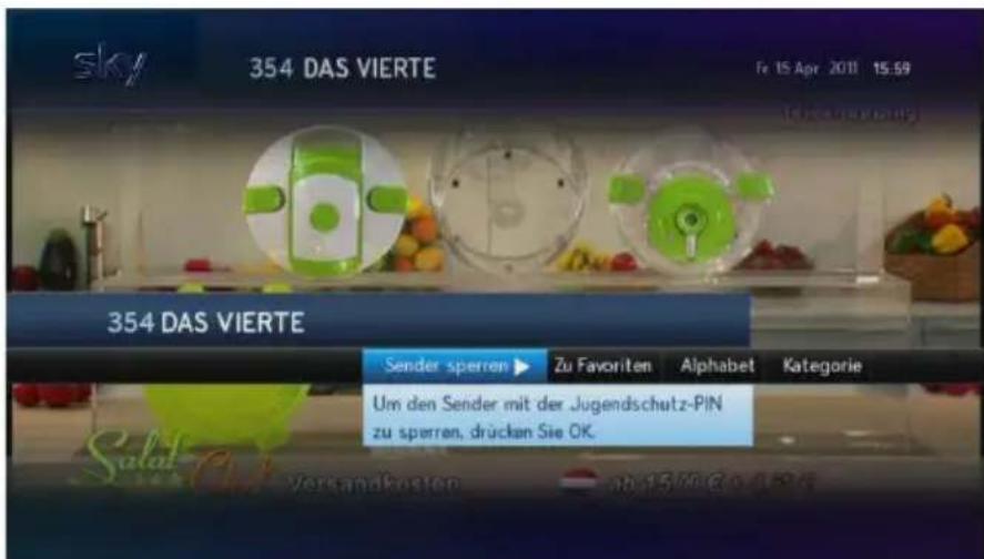 HUMAX S HD 3 - Kanal sperren - 1