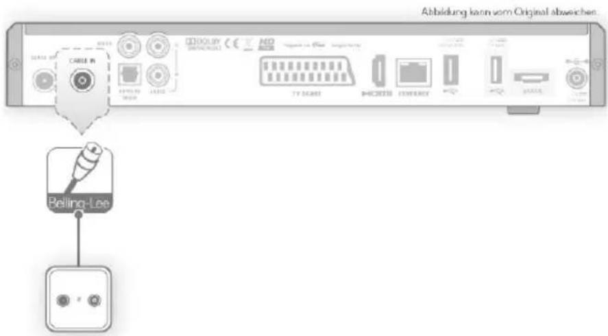 HUMAX S HD 3 - Anschluss an das Kabelnetz - 1