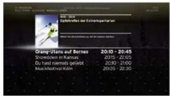 ORIG-UTANS auf Borneo 20:10 - 20:45 Showdown in Kansas 2010 - 22:05 Du Tass niemals gelebt 2030 - 21:00 Musikateln Köln 2010 - 22:30