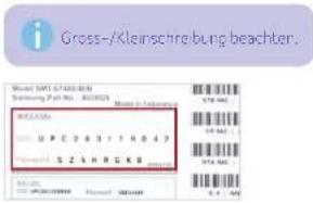 Gross-/Kleinschreibung beachter.
