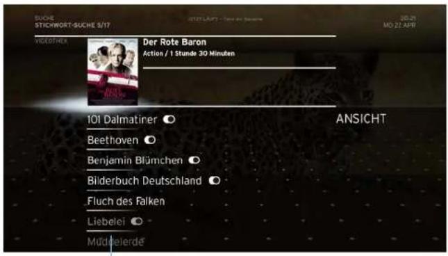 SUCHE STICKWORT-SUCHE 5/17 20.21 MO 22 APR VIELOFFER Der Rote Baron Action / 1 Stunde 30 Minuten 101 Dalmatiner ○ Beethoven ○ Benjamin Blümchen ○ Bilderbuch Deutschland ○ Fluch des Falken Liebelei ○ Müdfeierde