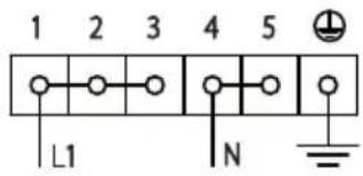 1 2 3 4 5 L1 N