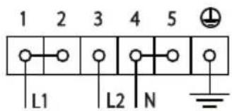 1 2 3 4 5 L1 L2 N