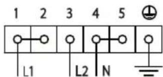 1 2 3 4 5 L1 L2 N