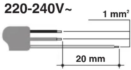 220-240V~ 1 mm² 20 mm