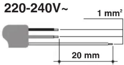 220-240V~ 1 mm² 20 mm