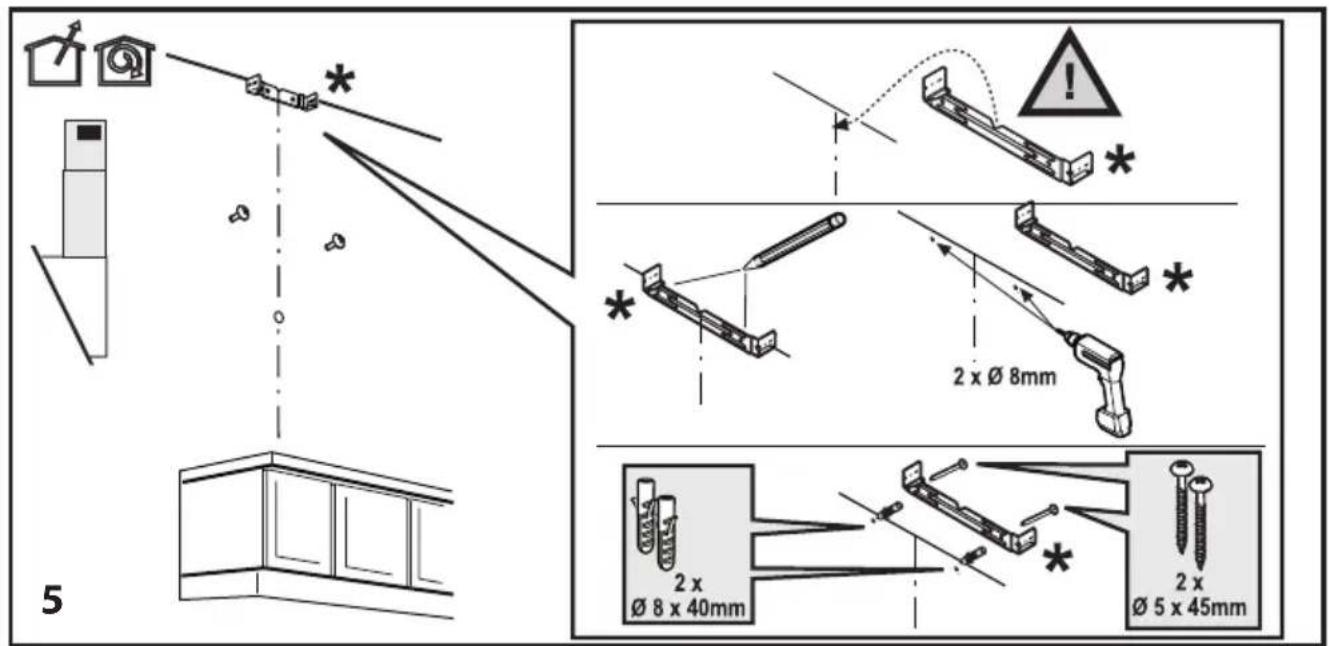 BEKO HCA92844BH - Dunstabzugsschacht montieren - 1