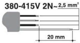 380-415V 2N~2,5 mm² 20 mm