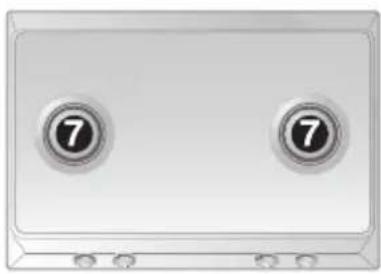 SMEG SR275XDE - Anordnung der Brenner auf der Kochmulde - 1