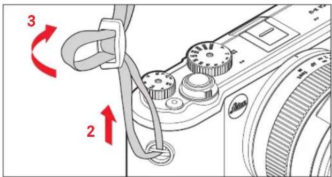 LEICA X-U Typ 113 - ATTACHING THE CARRY STRAP - 2