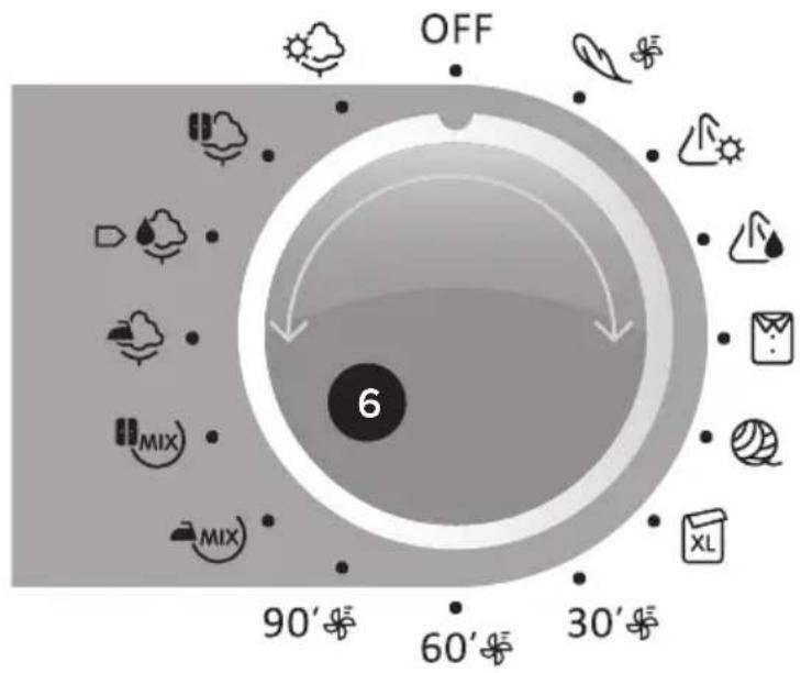 GORENJE D85F66NO - SCHRITT: AUSWAHL DES PROGRAMMS - 2