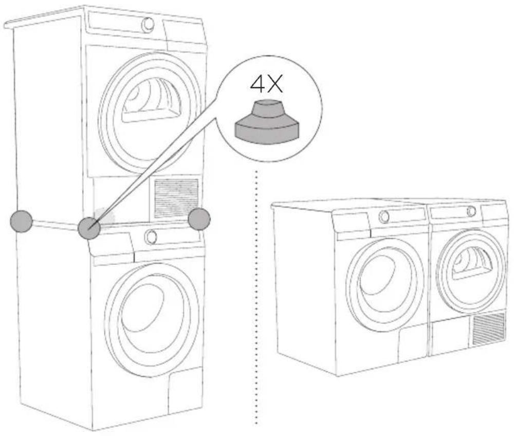 GORENJE D85F66NA - AUFSTELLUNG DES WÄSCHETROCKNERS - 1