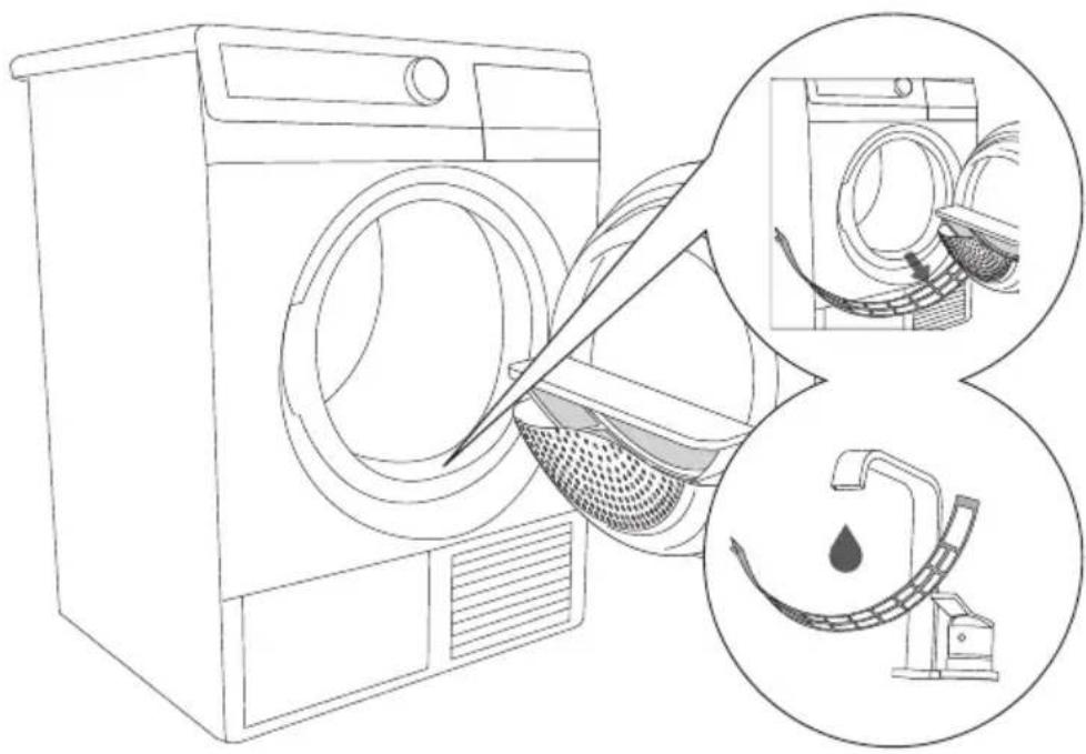 GORENJE D85F66NA - REINIGEN DES FILTERS AUF DER UNTERSEITE DER TÜRÖFFNUNG - 1