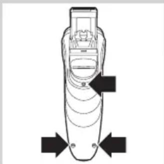 PHILIPS SHAVER 3000 PowerTouch HQ6923 - Atkārtoti uzlādējamā akumulatora izņemšana - 1