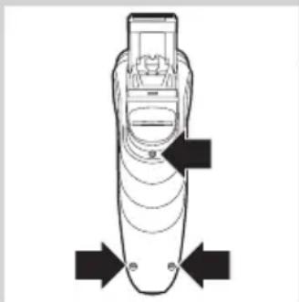 PHILIPS SHAVER 3000 PowerTouch HQ6923 - Îndepărtarea bateriei reîncărcabile - 1