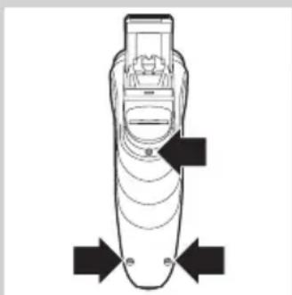 PHILIPS SHAVER 3000 PowerTouch HQ6923 - Vyjmutí baterie - 1