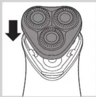PHILIPS SHAVER 3000 PowerTouch HQ6923 - Еженедельно: бритвенный блок и отсек для волос - 4