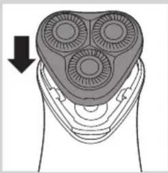 PHILIPS SHAVER 3000 PowerTouch HQ6923 - Всяка седмица: бръснещия блок и отделението за косми. - 4