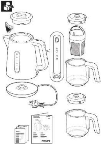 PHILIPS Daily Collection HD7301 - —Su isiticinin kirecinin temizlenmesi. - 1