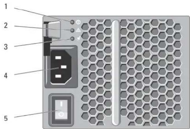 Diagram of a computer drive rear panel with labeled components including ports, connectors, and a battery.