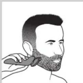PHILIPS CP9331 - Den Bart-Styler-Aufsatz mit Kamm verwenden - 4