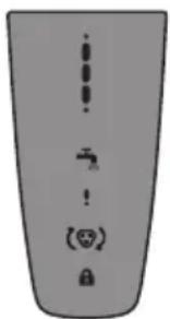Image of a gray object with vertical dotted lines and small symbols including an arrow, plus, minus, and lock icons.