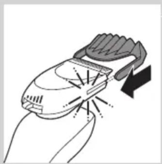 PHILIPS CP9331 - Den Bart-Styler-Aufsatz mit Kamm verwenden - 1
