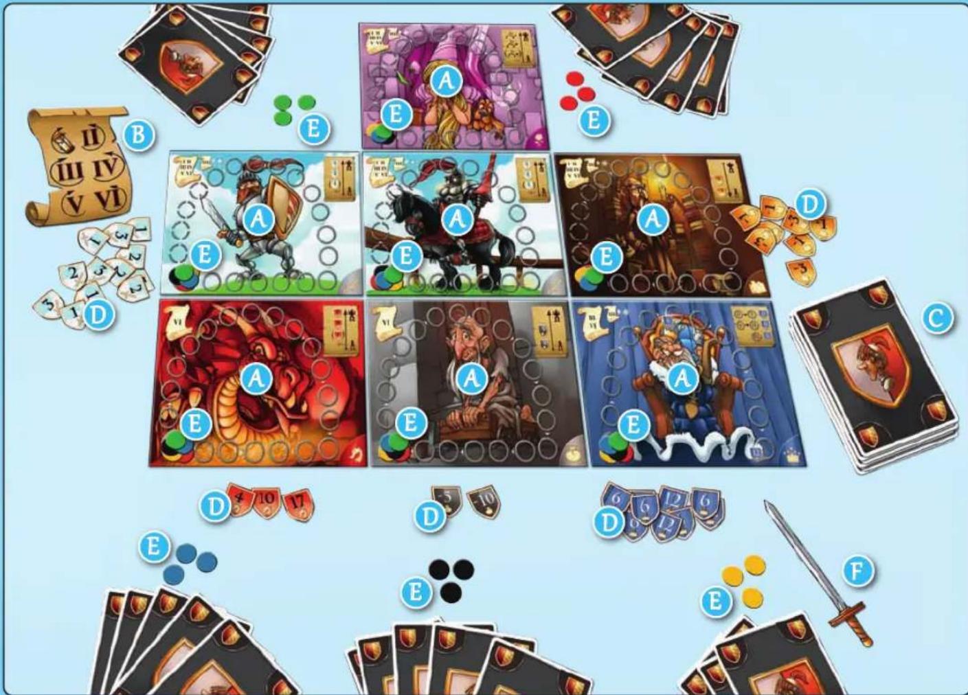 Schmidt Die Holde Isolde - Zusätzliche Komponenten für die Spielvarianten: - 2