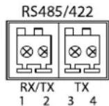 AXIS P1365-E Mk II - RS485/RS422connector - 1