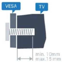 VESA TV min. 10mm max. 15 mm