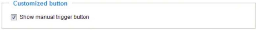 Customized button ✓ Show manual trigger button