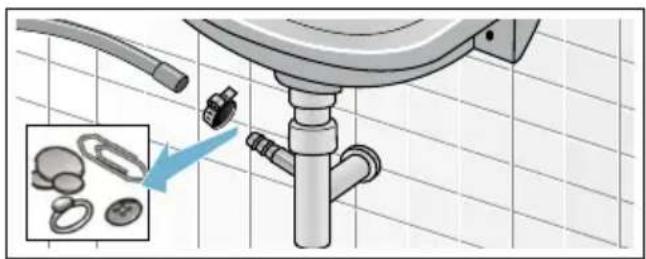 CONSTRUCTA CWF14W40 - Ablaufschlauch am Siphon verstopft - 1