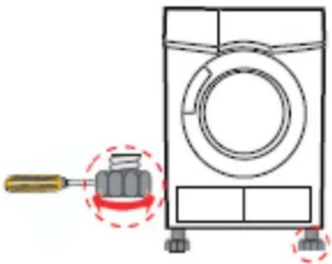 AMICA WTK 14312 W - Stellen Sie das Gerät auf und richten Sie es waagerecht aus - 4