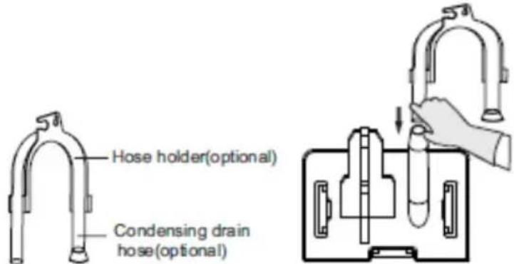 Hose holder(optional) Condensing drain hose(optional)