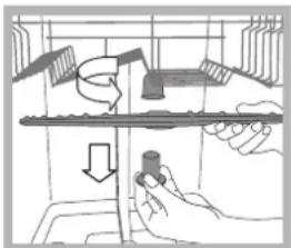 HOTPOINT LTB 4B019 EU - Cleaning the sprayer arms - 1