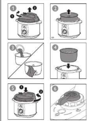 PHILIPS Walita Daily Collection RI3103 - Using the electric pressure cooker - 1